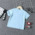 thumbnail image 4 of Vedolay Cute Tops Boy Print Button Down Shirt Short Sleeve Lapel Neck Tops Casual Tee Summer Clothes,Blue 3-4 Years, 4 of 5