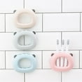 thumbnail image 5 of UDIYO 2Pcs 3 Slots Wall Mount Toothbrush Holder, Self Adhesive Toothbrush Storage Organizer for Shower, Toothbrush Hanger for Bathroom, Dorm 4 Colors Optional, 5 of 8
