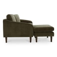 thumbnail image 3 of Moe's Home Collection Quinn Sectional Cedar Green Fabric Sectionals, 3 of 6