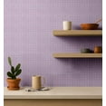 thumbnail image 5 of S4Sassy Self Adhesive Wallpaper, Mosaic Tile Print Wallpaper, Purple Removable Diy Vinyl Tile Pattern Wall Covering, Plain Peel And Stick Contact Paper For Entryway, Kitchen Backsplash(25"X60"), 5 of 9