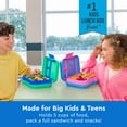 thumbnail image 2 of Bentgo® Pop - Leak-Proof Lunch Box & Removable Divider for Ages 8+ & Teens - Lunch Container Holds 5 Cups of Food; 3-4 Compartments; Microwave/Dishwasher Safe; 2 Year Warranty (Spring Green/Blue), 2 of 7