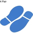 thumbnail image 3 of PATIKIL 6x2.5" Footprint Sticker, 4 Pairs PVC Shoes Floor Decal Sign for Class Decor Stair Guide, Sky Blue, 3 of 6