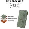 thumbnail image 7 of FALAN MULE Womens Wallet Ultra Slim Thin RFID Blocking Bifold Card Holder Leather Ladies Purse with Zipper Coin Pocket, 7 of 7