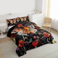 thumbnail image 3 of Feelyou Adult Bohemian Butterfly Bedding Comforter Set, Western Jungle Floral Twin Comforter Sets, Rustic Farmhouse Theme Reversible Bedding Set, Microfiber Bedroom Decor, 2 Pieces, 3 of 8