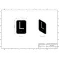 thumbnail image 2 of Elevator floor number L sign- Elevator Jamb Plate L ( 3x4, cast Iron, Black, Double sided tape) -ref17222, 2 of 5