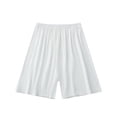 thumbnail image 2 of Amidoa Boys Baggy Solid Color Cargo Shorts – Elastic Waist Summer Casual Shorts,White,15, 2 of 5