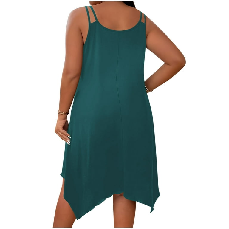 ATOYSOY Casual Dresses for Women Crew Neck Irregular Suspenders Dress Sundresses Sleeveless Casual Dresses Beach Summer Solid Color Loose (Mint ... ATOYSOY Casual Dresses for Women Crew Neck Irregular Suspenders Dress Sundresses Sleeveless Casual Dresses Beach Summer Solid Color Loose (Mint ...
