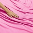 thumbnail image 5 of 1800 Thread Count 4 Piece Deep Pocket Egyptian Comfort Bedroom Bedding Sheet Set Full Size Light Pink Colour, 5 of 6