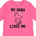 thumbnail image 4 of Inktastic My Nana Loves Me Girls Girls Long Sleeve Toddler T-Shirt, 4 of 5