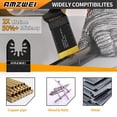 thumbnail image 4 of Juego de cuchillas oscilantes AMZWEI Titanium 50 piezas, 4 of 7