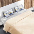 thumbnail image 6 of Ryvnso Satin Pillowcase Flowers Blue Pillow Cases Standard Size 26x20in, 6 of 6