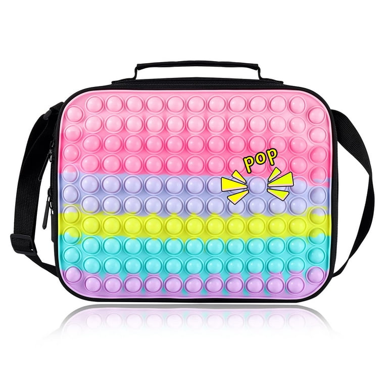 Pop Lunch Box Fidget Toy for Boys Girls,Insulated Lunch Bag, Lunch
