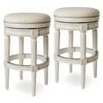 thumbnail image 1 of Open Box Maven Lane Pullman Swivel Bar Stool White Oak, Bar Height (2 Pack), 1 of 6