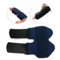 thumbnail image 1 of Finger Stabilizer, Skin-Friendly Finger Splint Adjustable Aluminum Alloy Base  For Home For Healthy Finger Arc Blue,black, 1 of 8