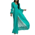 thumbnail image 1 of SAYOO Vestido de manga larga de cintura elástica SAYOO moda, 1 of 8