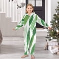 thumbnail image 6 of Vzayyk 4T-14Y Size Aviliable Cozy One-Piece Footless Sleeper Pajama Watercolor Green Brush, 6 of 8