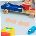 thumbnail image 4 of TABLZONE 5Pcs Train Track Connector Pieces Connection For Imaginative Play Beige Wood Unique Shape, 4 of 8