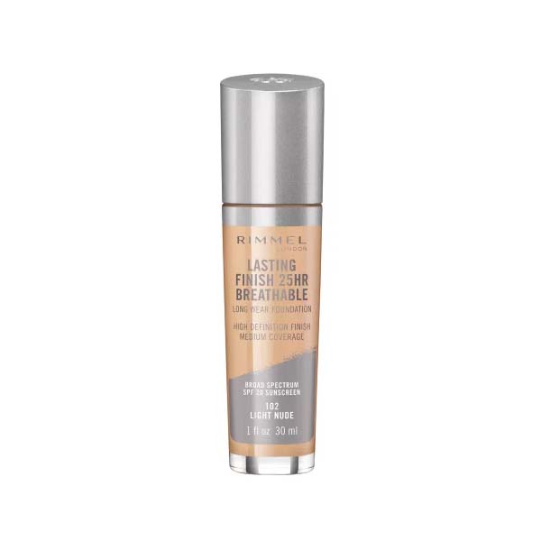 Rimmel London Lasting Finish 25h Breathable Foundation – Atmende Langzeit Foundation Mit LSF 20, Classic Beige