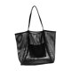 thumbnail image 4 of Bolso de hombro de playa, bolsa de mano ligera de almacenamiento para playa, compras en la calle, senderismo Negro, 4 of 9