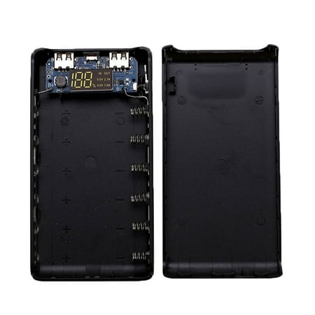 

Dual USB Power Bank Case Shell DIY Kit Battery Charger with Type-C & Micro USB Input
