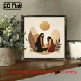 thumbnail image 5 of 2D Flat, 1pc 8x8 Inch Solid Wood Framed Nativity Scene Wall Art - Minimalist Mary Religious Christian Icon, Warm-Toned Manger Decor for Home Church, Christmas Thanksgiving Gifts, Tabletop or Hanging, 5 of 9