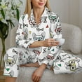 thumbnail image 6 of Uemuo Cute French Bulldog Pattern Womens Pajama Sets,PJ Set for Women,Pajamas for Women Logo,Long Sleeve Pajama Set for Women,Soft Long Sleeve Top With Pants-Large, 6 of 9