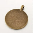 thumbnail image 3 of U8MO Antique Bronze Flat Round Tray Pendant Cabochon Blank Bezel Settings Nickel Free-35mm,B ,10pcs, 3 of 3