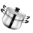 thumbnail image 4 of Miangastore 1 Set Stainless Steel Stack and Steam Pot Kitchen Cooking Pot Steaming Cookware, 4 of 9