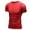 ZC Red, variant on Men Shapewear Compression Shirts Moisture Wicking Short Sleeve T Shirt Rash Guard Base Layer Undershirt Slim Gym Tops