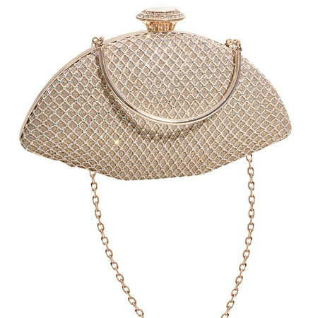 Bling Rhinestone Purse for Women Sparkly Clutch Handbag Crossbody Bag for Evening Wedding Party