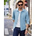 thumbnail image 5 of COOFANDY Mens Button Down Shirts Long Sleeve Casual Shirts Wrinkle Free Dress Shirts, 5 of 6