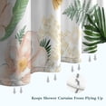 thumbnail image 6 of Pioneer Flower Floral Print Pattern Shower Curtain 36"x72" ,Bathroom Decorative Shower Curtains Set with 12 Hooks,Modern Waterproof Washable Shower Curtain, 6 of 6