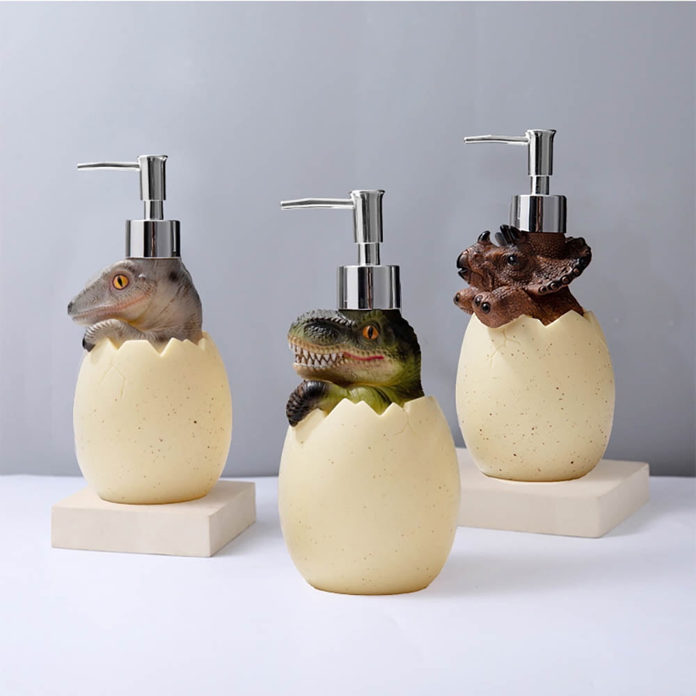 WiMiFar Dinosaur Tyrannosaurus Rex Triceratops Velociraptor Soap Dispenser, 560ml