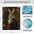 thumbnail image 3 of Diamond Art Kits for Adults - 5d Rabbit In Royal Attire With Roses Diamond Painting for Adults, Diamond Art for Adults Beginners, Diamond Painting Kits for Adults for Home Wall Decor, 3 of 7