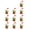J, variant on 10Pcs Resin Charms Cartoon Vivid Appearance DIY Bunny Charm Phone Case Refrigerator Magnet Accessories for Kids