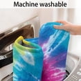 thumbnail image 5 of Colorful Rainbow Tie Dye Spiral Pattern Bathroom Rugs Mat,Non Slip Microfiber Bathroom Rug,Rubber Backing,Soft Bathroom Mats for Bathroom Floor,Tub and Shower,17x27in(43x68cm), 5 of 5