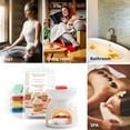 thumbnail image 4 of SCENTORINI Fondants de Cire Parfumés, Cubes de Cire de Soya pour Chauffe-Cire, Pluie Propre, Noix de Coco, Cuisine de Grand-Maman, Vin Rouge, Caramel, Petite Robe Noire, Ananas, Cuir Toscane, 2,5 oz (Lot de 8), 4 of 5