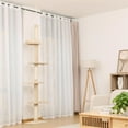 thumbnail image 3 of Demi Bonn Cat Tree Tower Interactive Adjustable 90"-108" Tall, 5-Tier Floor to Ceiling Cat Tower for Indoor Cats, Beige, 3 of 10