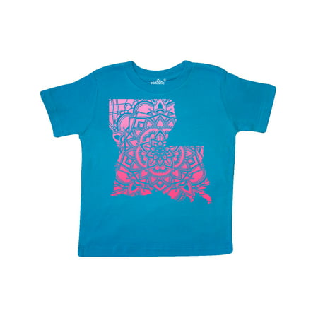 

Inktastic Louisiana Silhouette Mandala Gift Toddler Boy or Toddler Girl T-Shirt