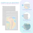 thumbnail image 3 of Uxcell Foil Pouch Bags Packaging Clear Window Resealable Sample Bag for Small Business Party White 7.87 x 11.81 inch, 3 of 6