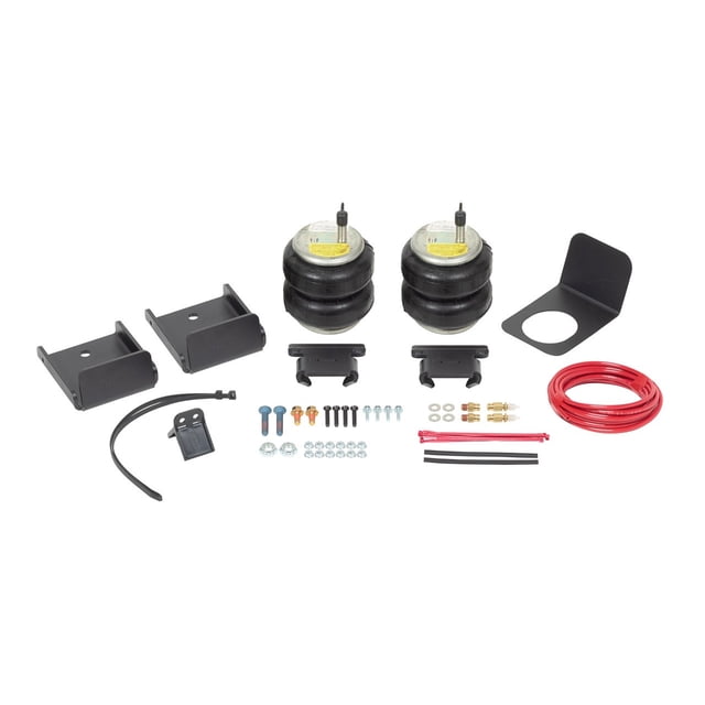 Firestone Industrial Helper Spring Kit 2609 Ride-Rite; Air Spring; Frame Mount; Upto 5000 Pound Leveling Capacity; Adjustable from 5 to 100 PSI; Rubber; Includes Air Springs/Brackets/Air Line/Hardware