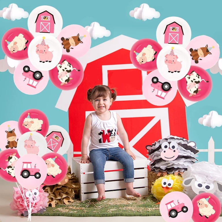 Big Pink Piggy Head Foil Balloons - 6 Pack, Woodland Animal Theme For Birthday & Baby Shower Decor 3 thumbnail image