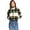Hunter Green, variant on Love Tree Women's Juniors Cozy Soft Sherpa Printed Cropped Jacket (Hunter Green, Small)