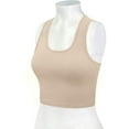 thumbnail image 5 of Women's Sleeveless Racerback Crop Tank Top Camisole Backless Scoop Neck Shirts 2024, 5 of 5