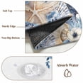 thumbnail image 6 of 5'x7' Area Rugs for Living Room Bedroom, Blue Starfish Coastal Washable Rug Carpet Runner Indoor Outdoor, Eucalyptus Summer Nautical Shell Ocean Non Slip Floor Mats Area Rug for Kitchen, Nursery, 6 of 8