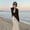 A1 Black, variant on Women's Soft Chiffon Shawl Wraps Shrug,Round Neck Capelet,Vintage Style Cape,for Evening Dress Wedding Cape Bolero Flapper Cover Up,Guest Bridesmaid Cape Scarves Black