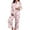 ZB Pink, variant on Valentine Pajamas Women Long Sleeve Button Down Shirts Casual Pant Cute Print Cozy Satin Nightwear Womens 2 Piece Outfits Pink XL