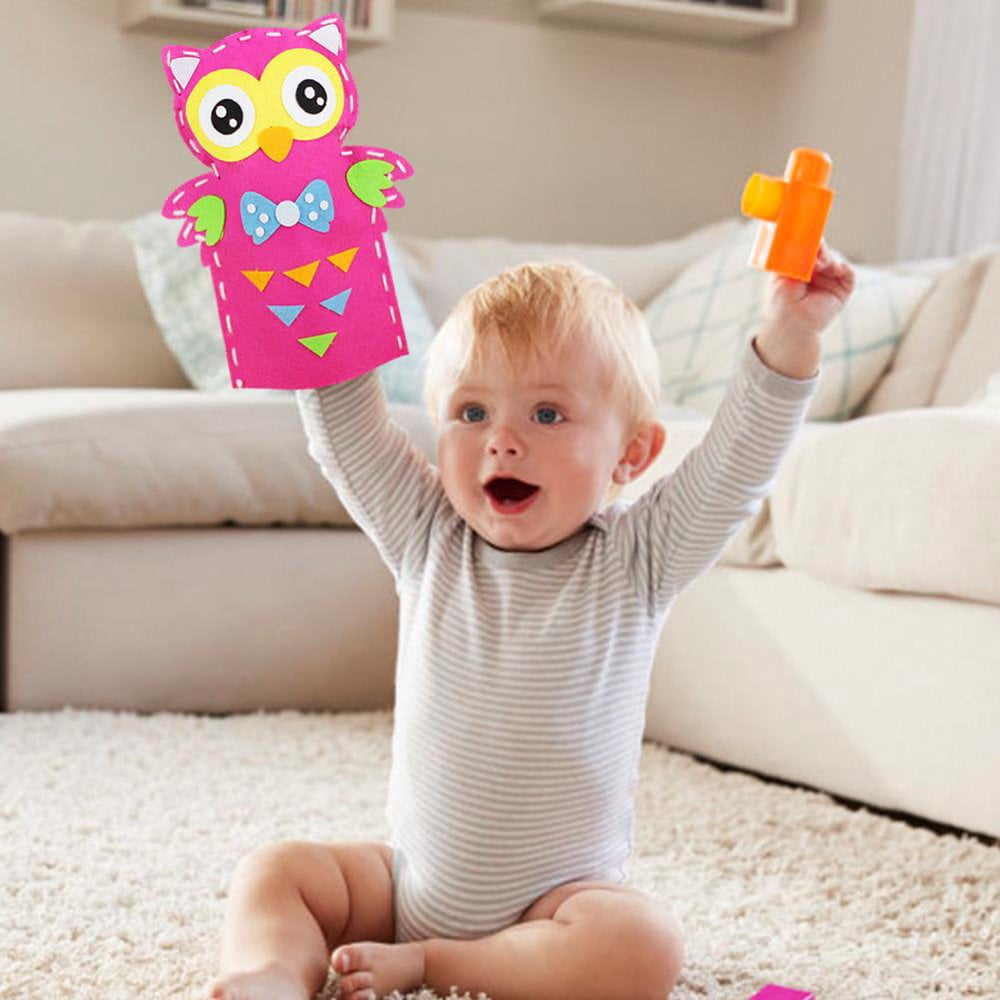 Kit De 6 Marionnettes à Main En Feutre – Activité Créative DIY Pour Enfants, Avec Accessoires De Décoration