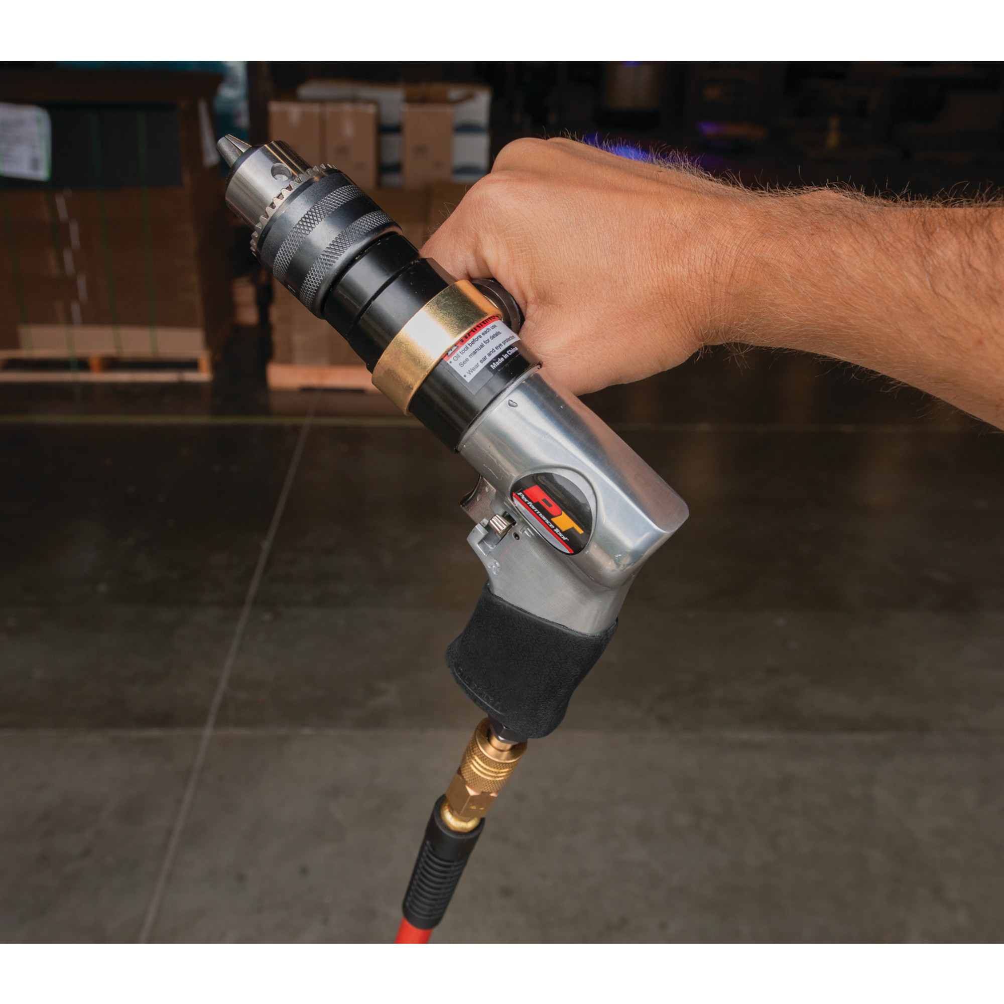 Performance Tool M651 1/2-Inch Heavy Duty Reversible Drill with Keyless Chuck and Variable Speed Trigger for Precision Drilling and Driving Jobs