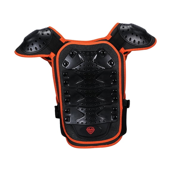 Chaleco de motocicleta de pecho Ropa de protección reflectante Chaqueta protectora de ciclismo para esquí, equitación, juventud, , M naranja Naranja M SM SunniMix Chaleco Protector Motocross